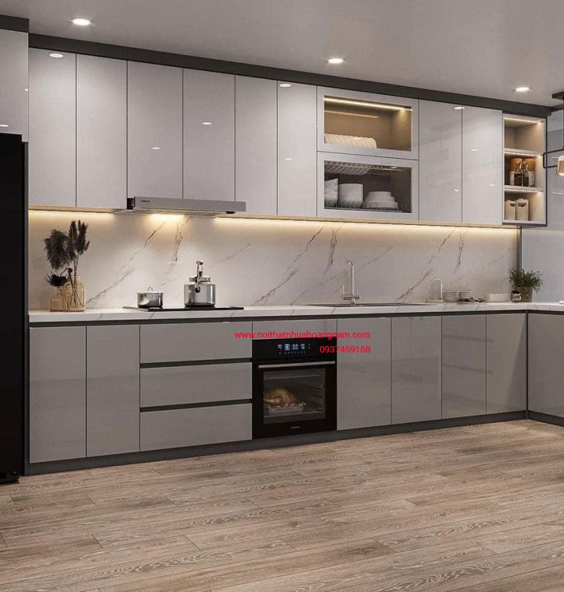 Tủ bếp acrylic - TB020